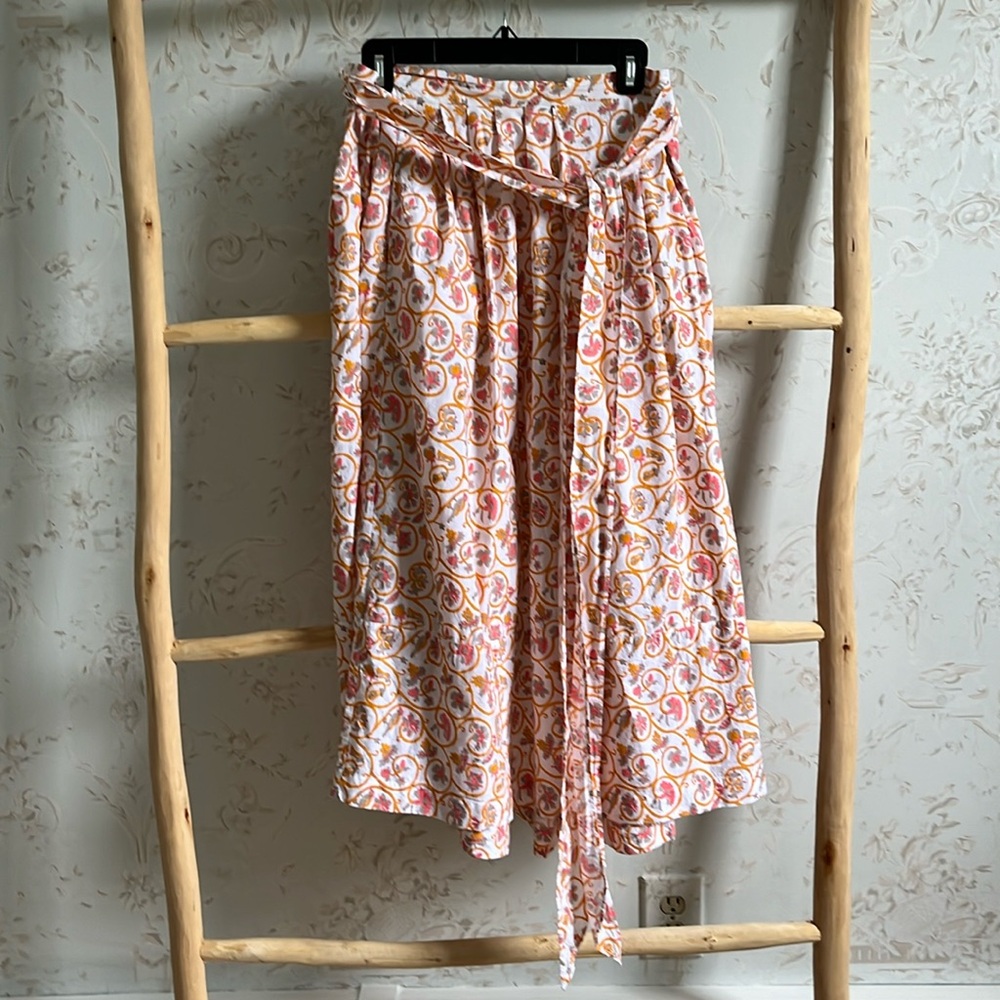 Thierry colson cotton wrap skirt size L